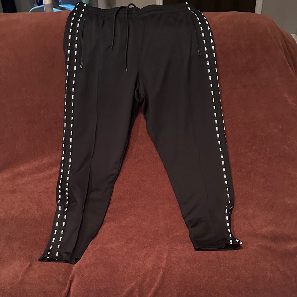 Victoria's Secret Black Track Pants with White Detailing